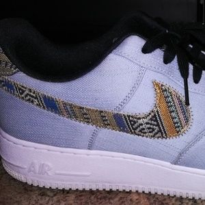 Nike Air Force One 1 Low Armory Blue "Afro Punk"